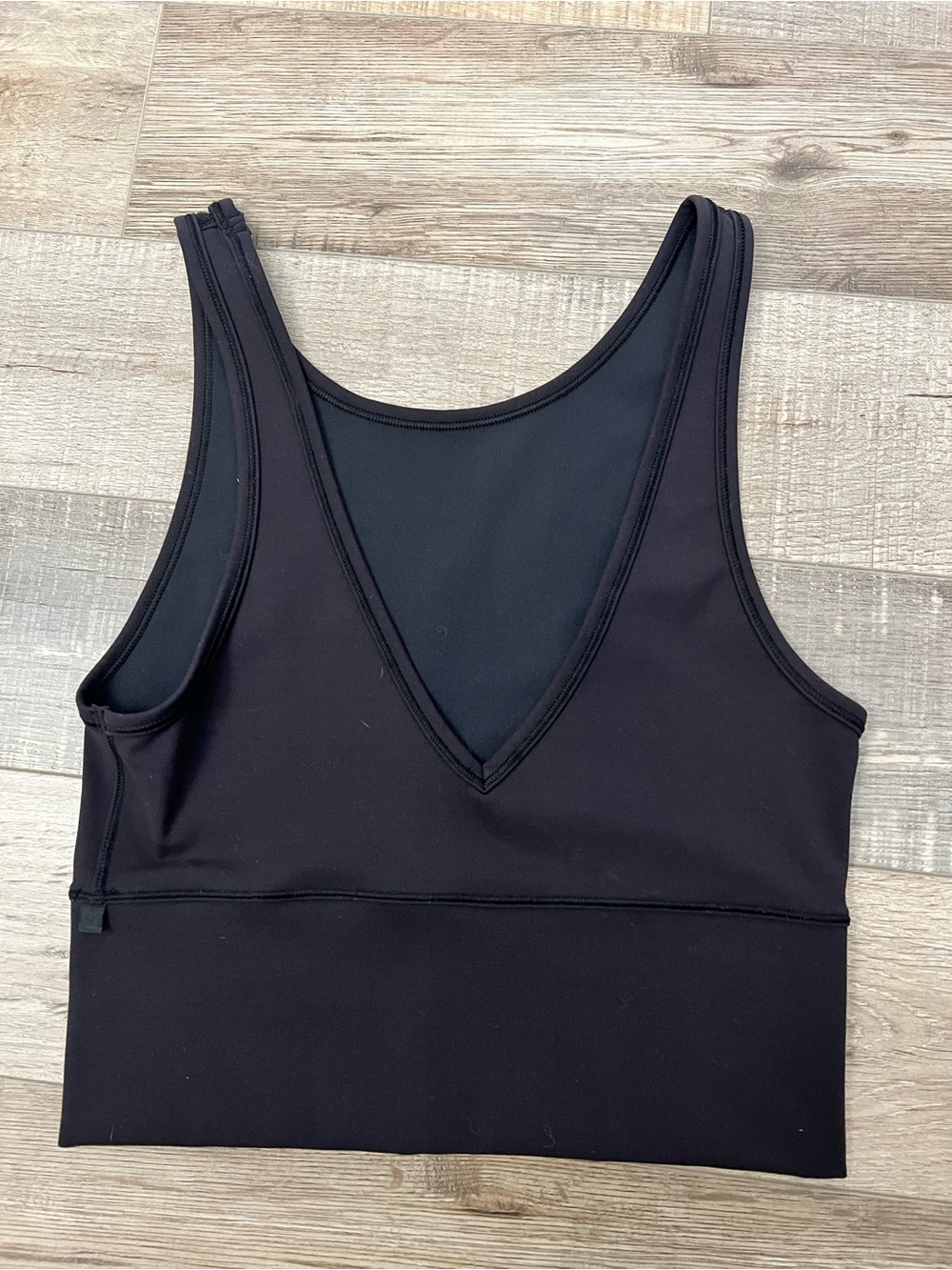 lululemon athletica Black V-Neck Athletic Crop Tank